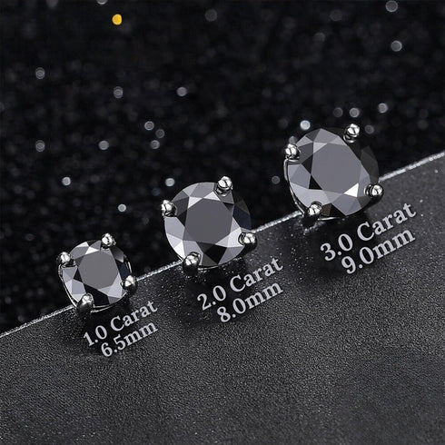 MJ-55 D Color Moissanite Lab Diamond Stud Earring For Women 925 Sterling Silver Wedding Engagement Ear Studs Jewelry